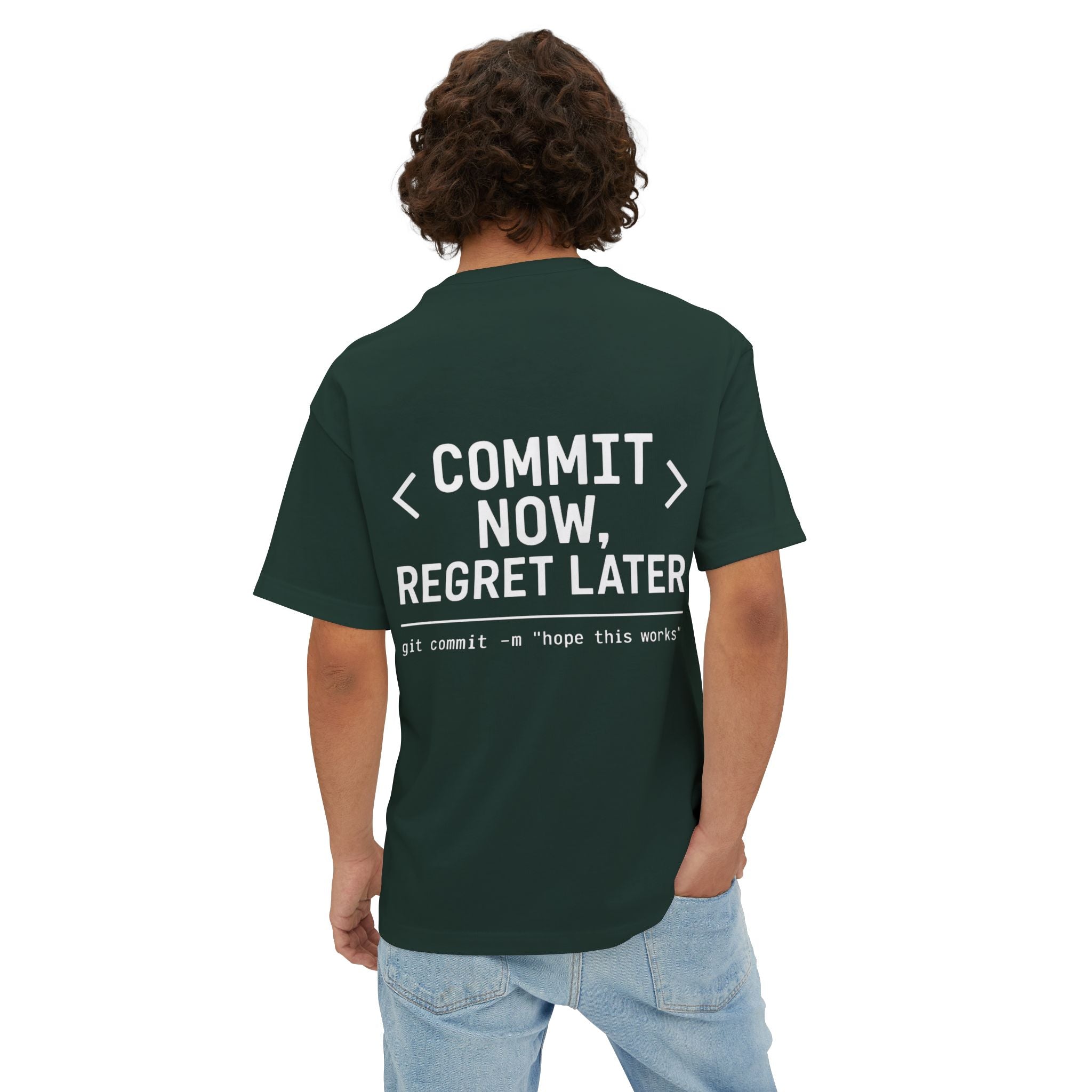 Commit Now Regret Later Oversize Tee — Debug Club